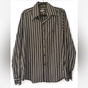 Dolce & Gabbana Black and White Striped Shirt